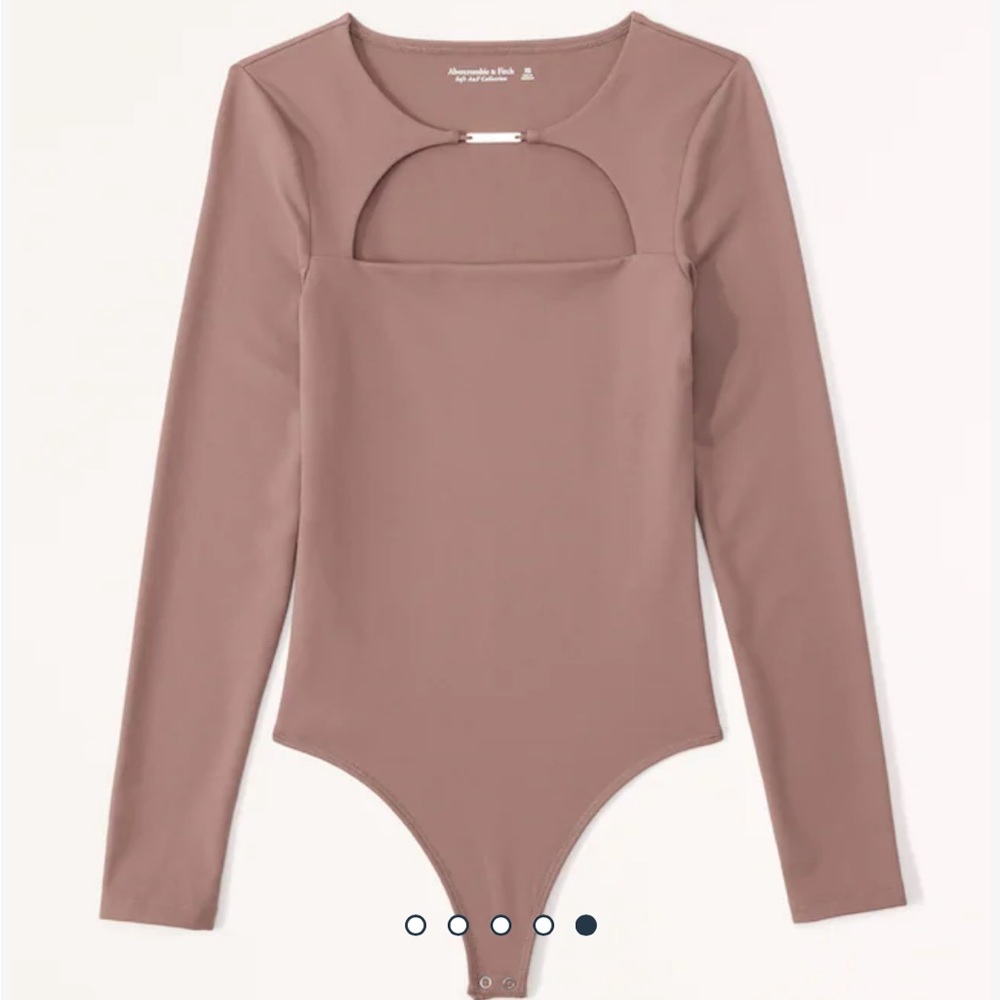 Abercrombie &‎ Fitch Long-Sleeve Hardware Cutout Bodysuit